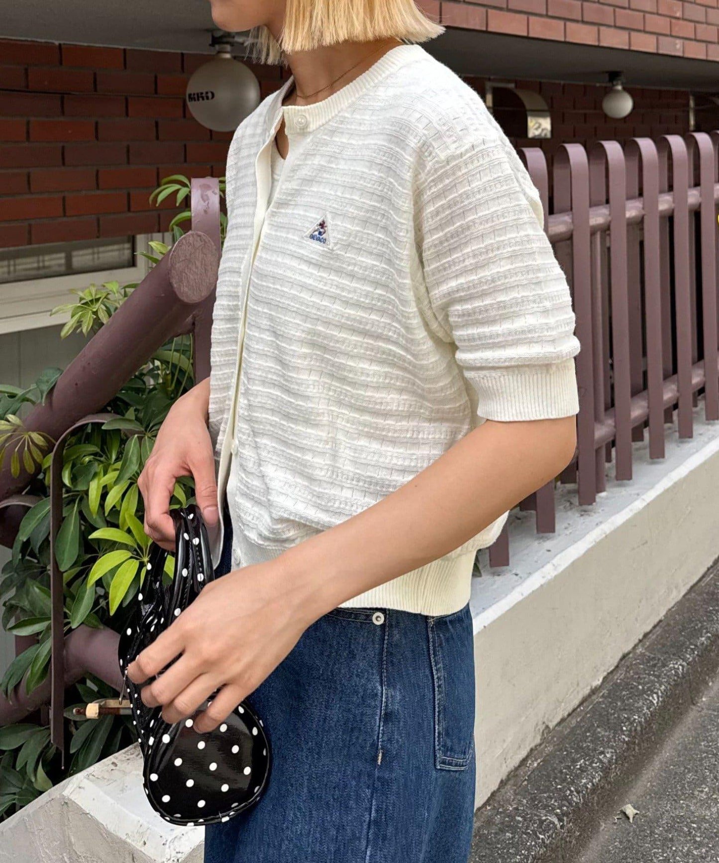 GEVACO/ゲバコ 棉麻短袖 針織開衫