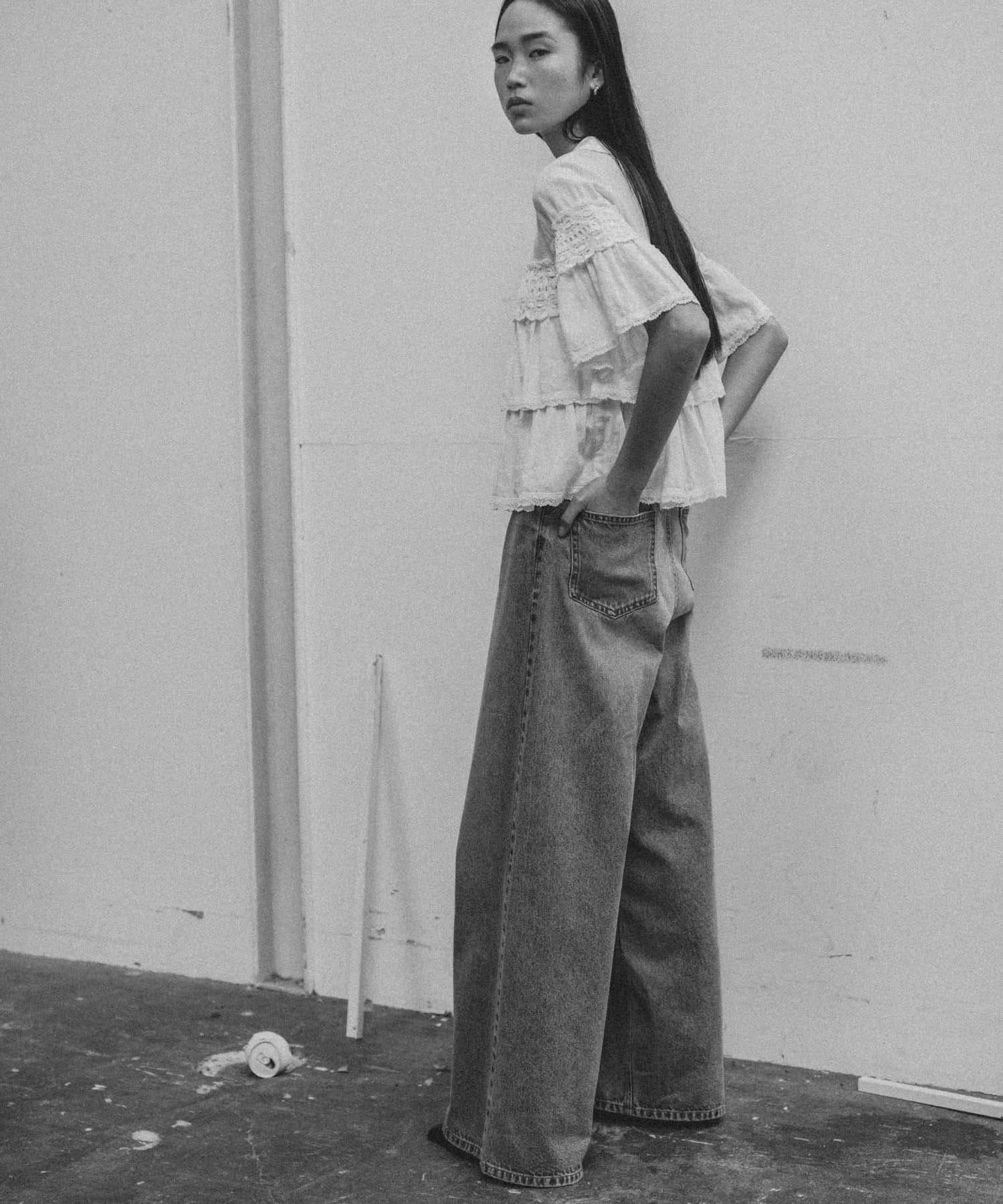 Picchi nia HIGH RISE BUGGY DENIM
