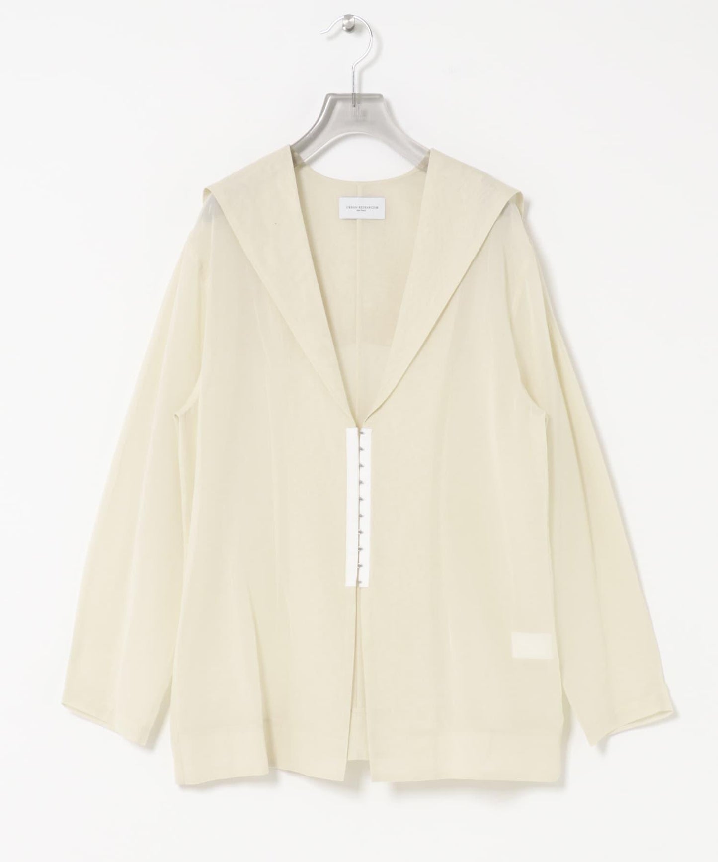 new basic SHEER VOILE SAILOR SHIRTS 襯衫
