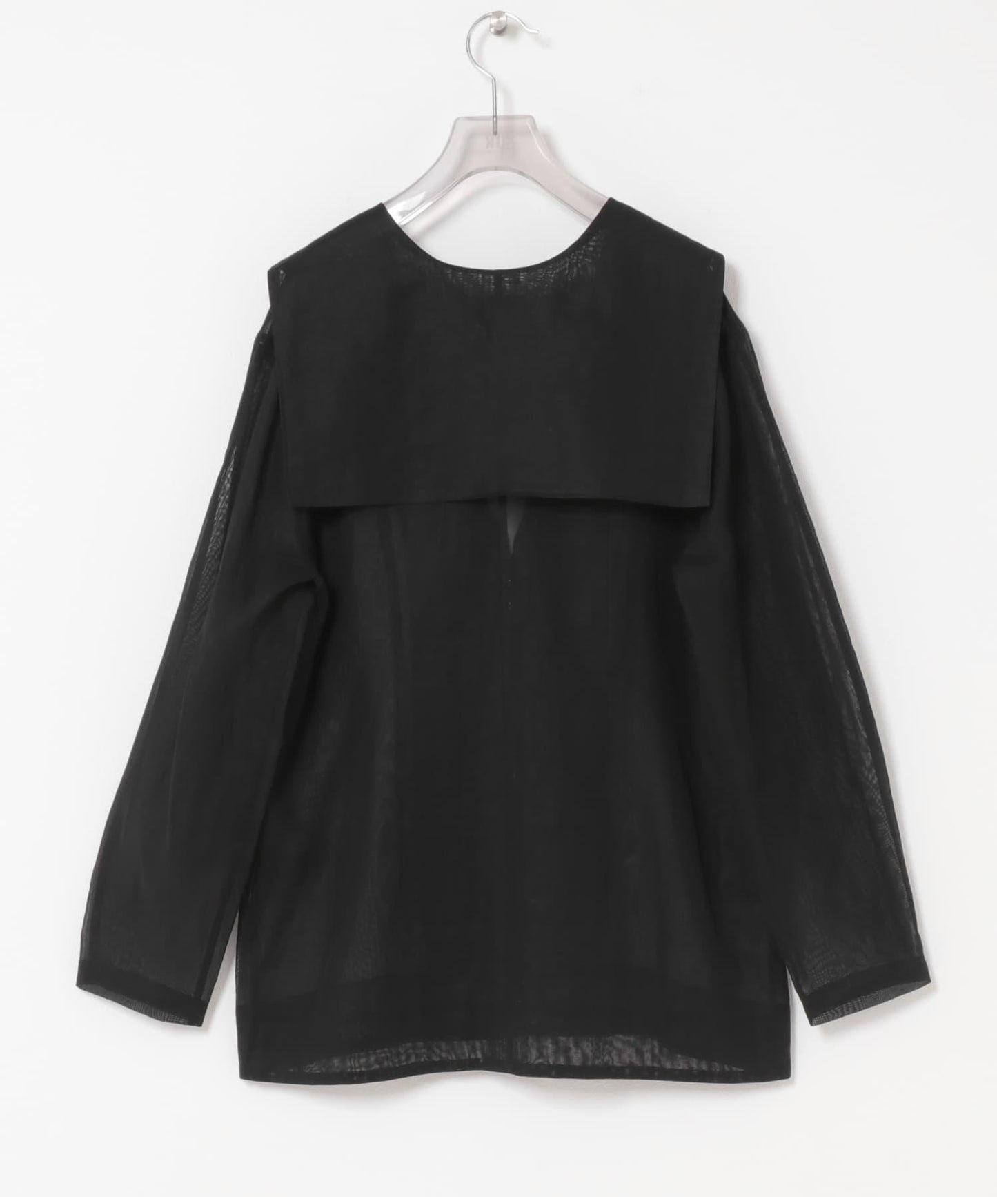 new basic SHEER VOILE SAILOR SHIRTS 襯衫
