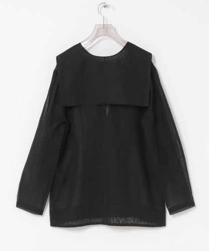 new basic SHEER VOILE SAILOR SHIRTS 襯衫