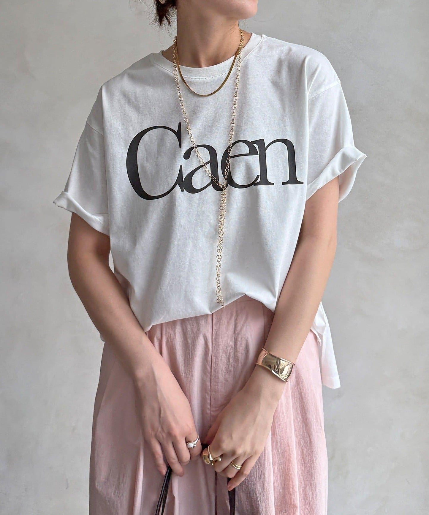 Caen 圓領logo T恤