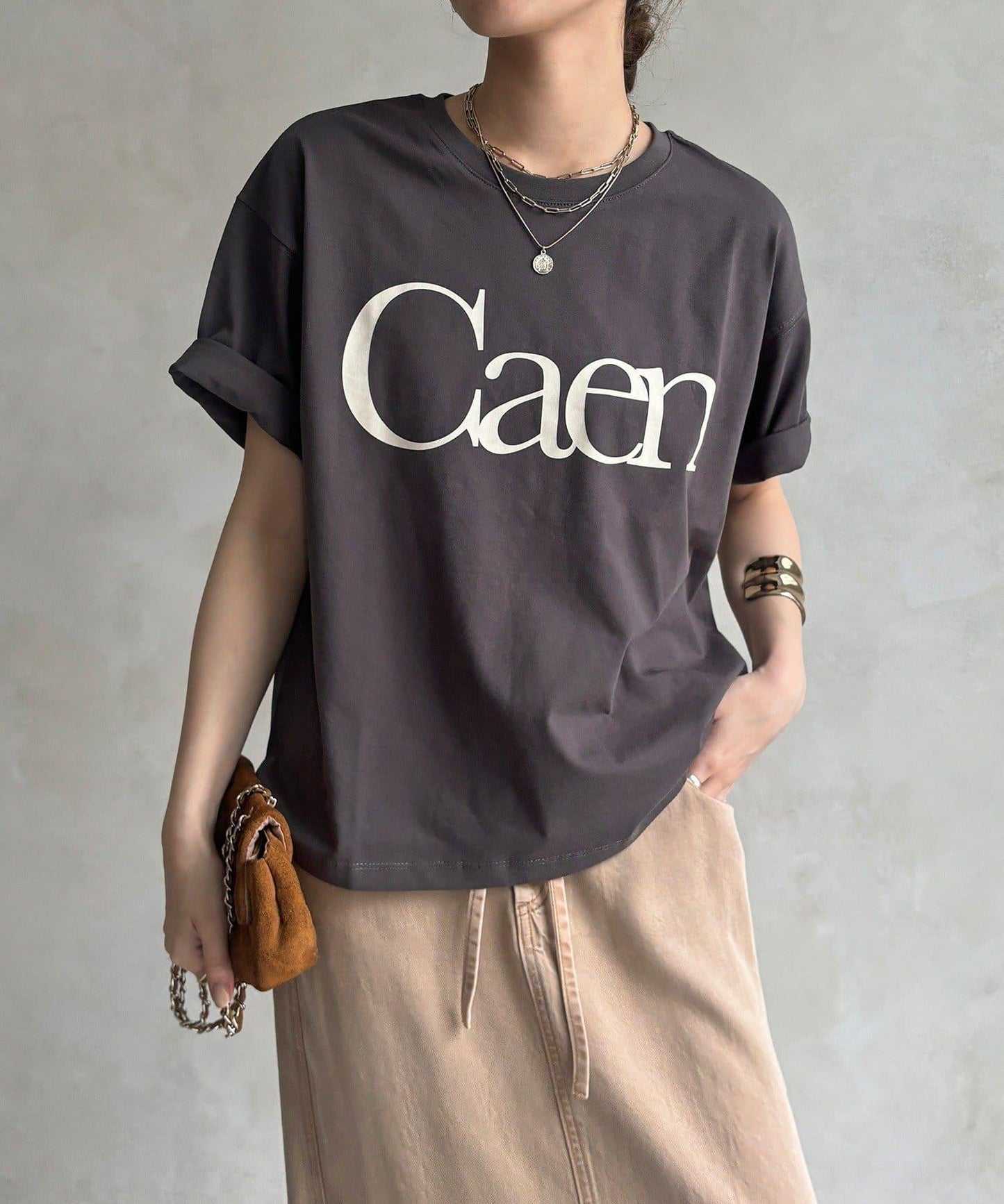Caen 圓領logo T恤