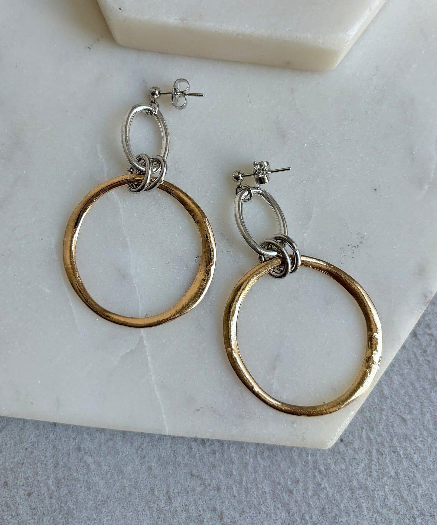 Two Tone Ring 拼色設計 耳環