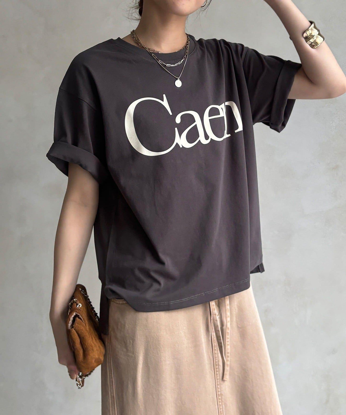 Caen 圓領logo T恤