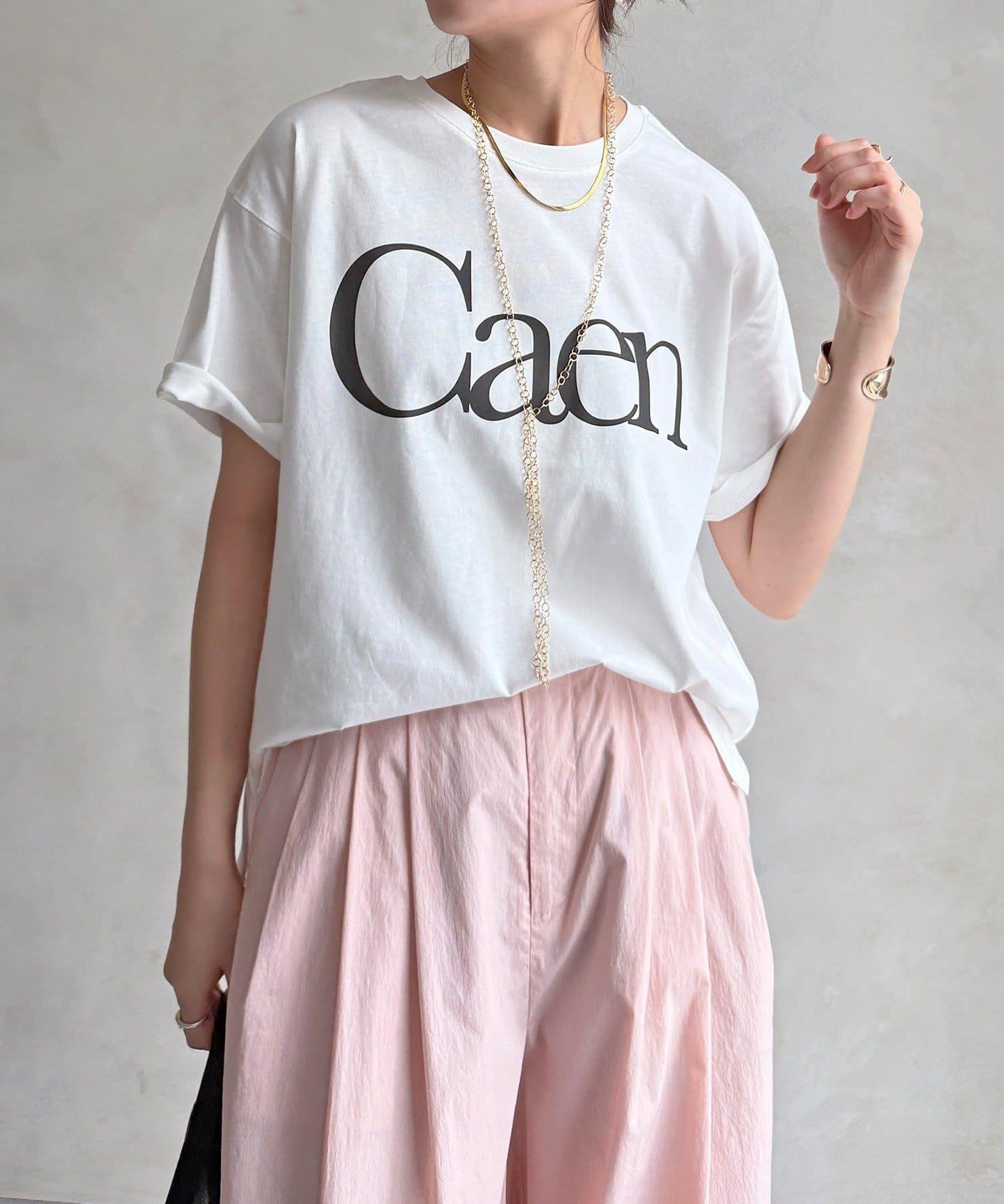 Caen 圓領logo T恤