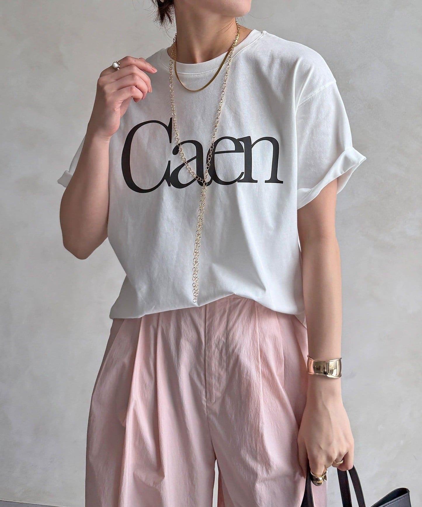 Caen 圓領logo T恤