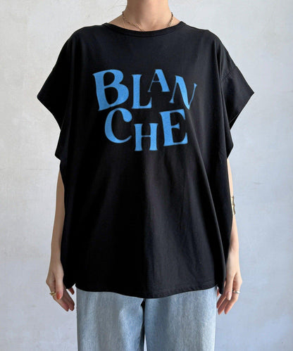 BLANCHE 抽褶袖 T恤