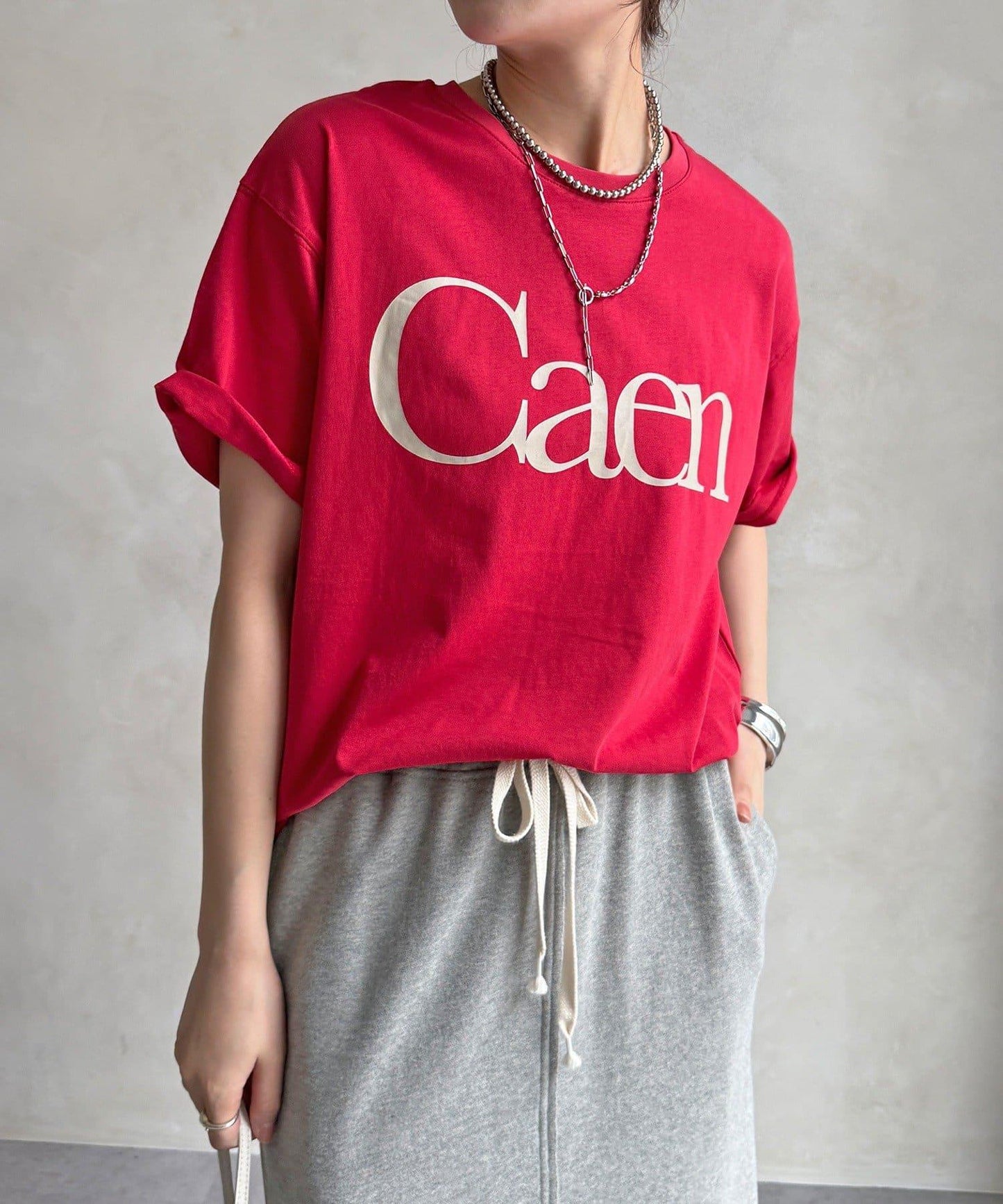 Caen 圓領logo T恤