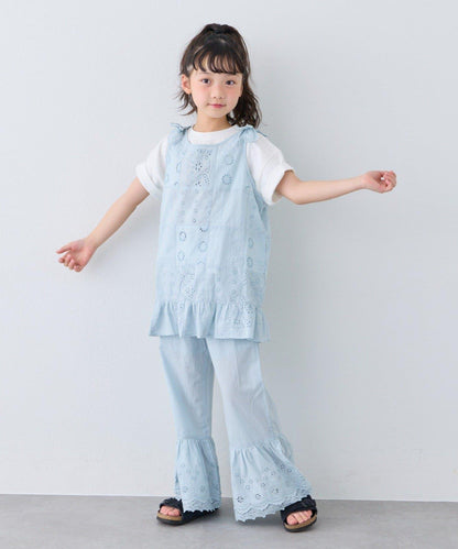 KIDS India 裙襬蕾絲 喇叭褲 童裝褲款