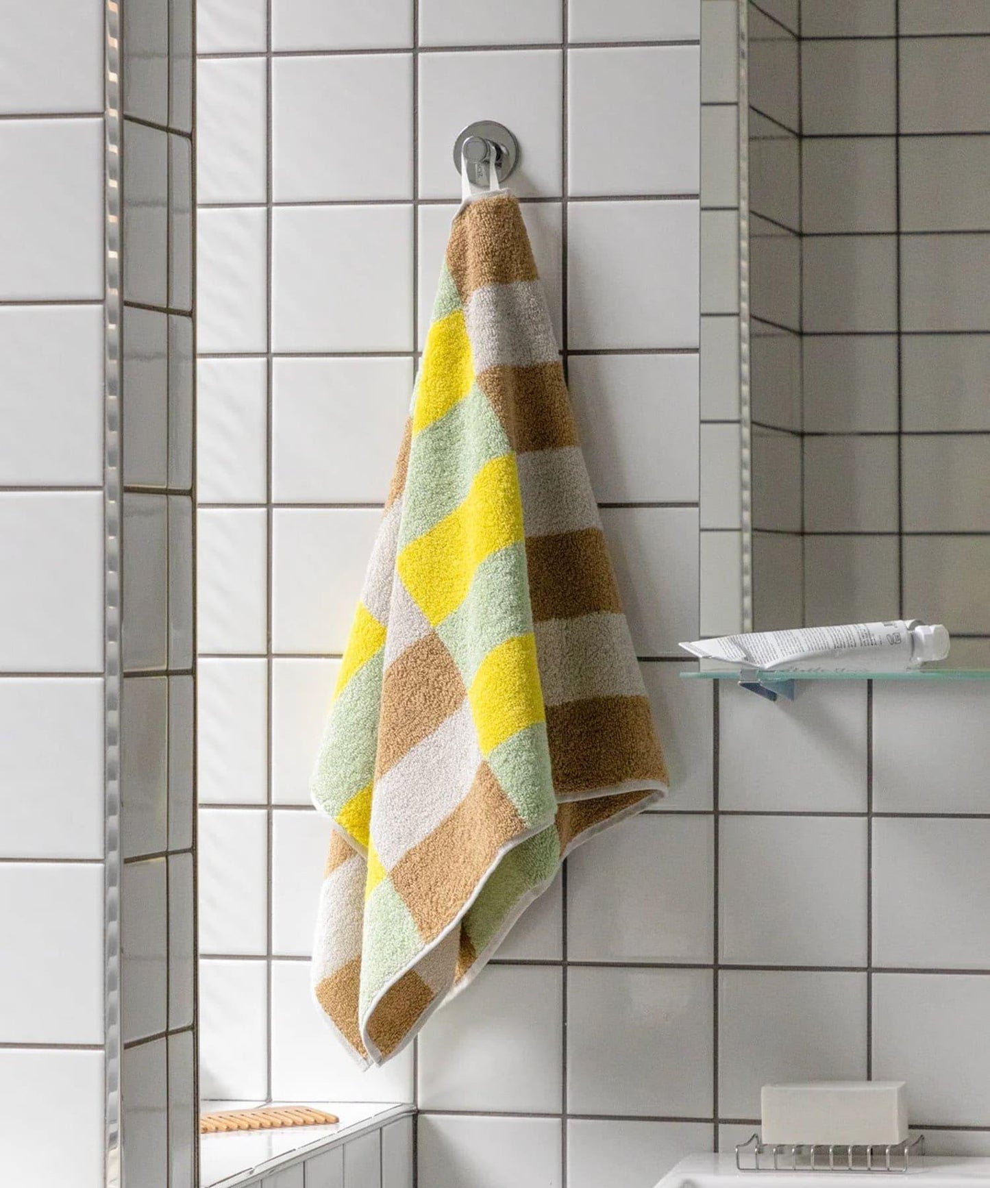 WARMGREYTAIL CHECK FACETOWEL 面巾