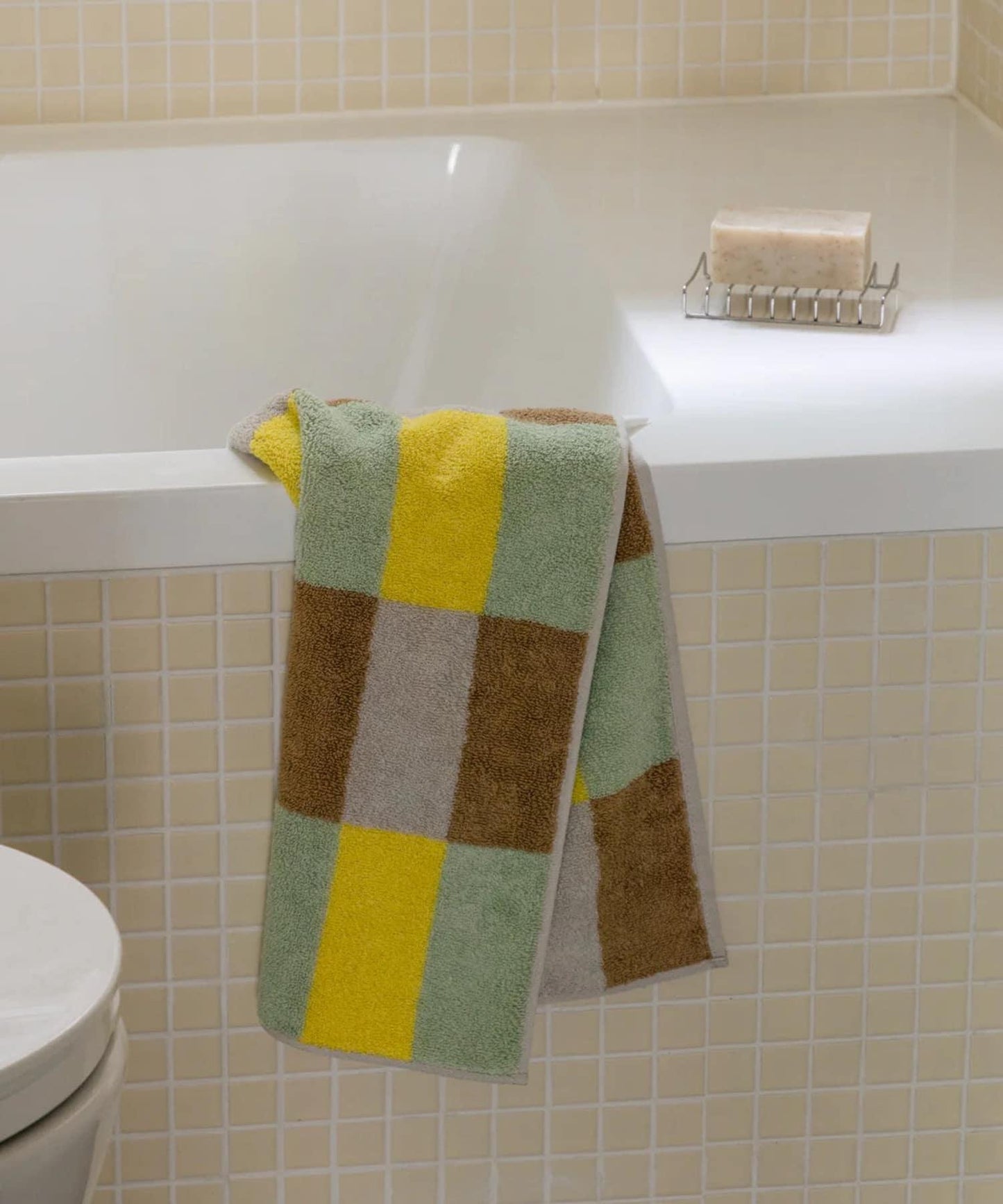 WARMGREYTAIL CHECK FACETOWEL 面巾