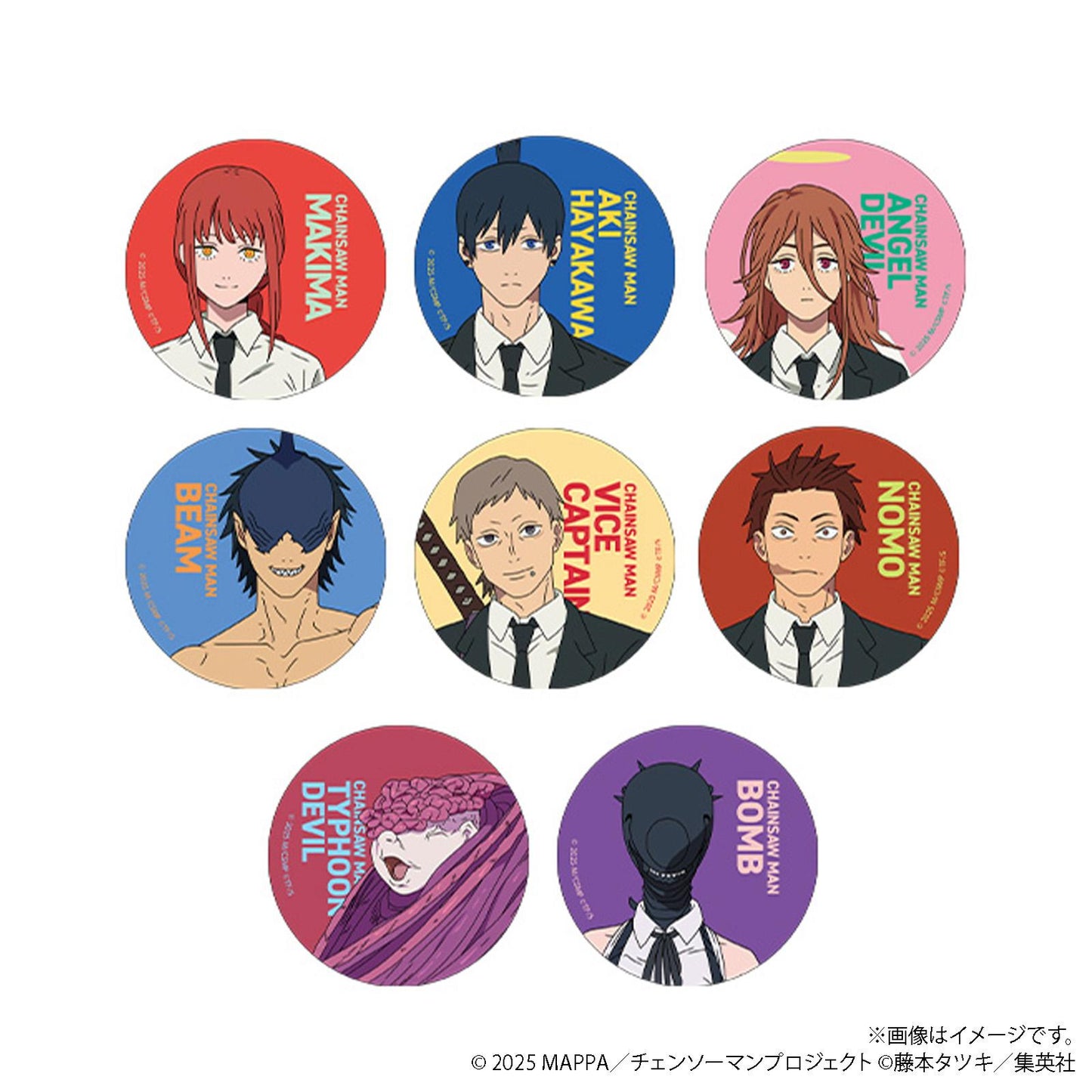 劇場版《電鋸人》レゼ篇（電鋸人劇場版レゼ篇） 徽章收藏系列 B款 徽章 BOX裝（8個入）