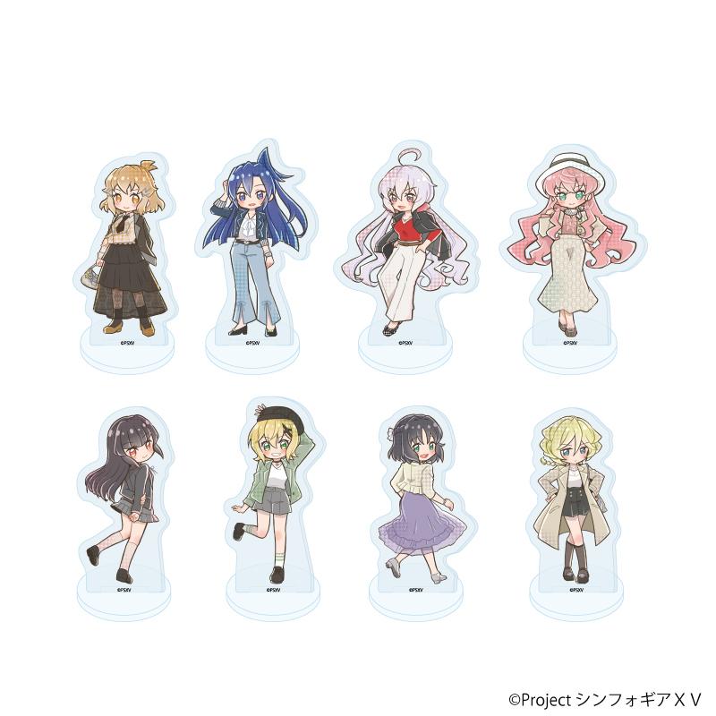 戦姫絶唱シンフォギアXV（戰姬絕唱Symphogear XV） 亞克力小立架系列 第17彈 全8種 套裝 雜誌モデルVer.(POP Artイラスト)【コンプリートセット/8個入り】