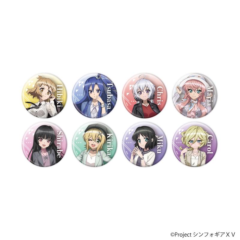 《戰姬絕唱Symphogear》XV（戰姬絕唱Symphogear XV） 雜誌模特Ver. 全8種徽章 完整套裝
