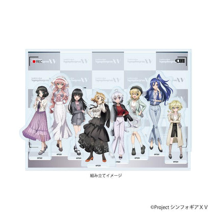 《戰姬絕唱Symphogear》XV（戰姬絕唱Symphogear） 集合設計 亞克力場景擺件 雜誌モデルVer.（繪製新圖）