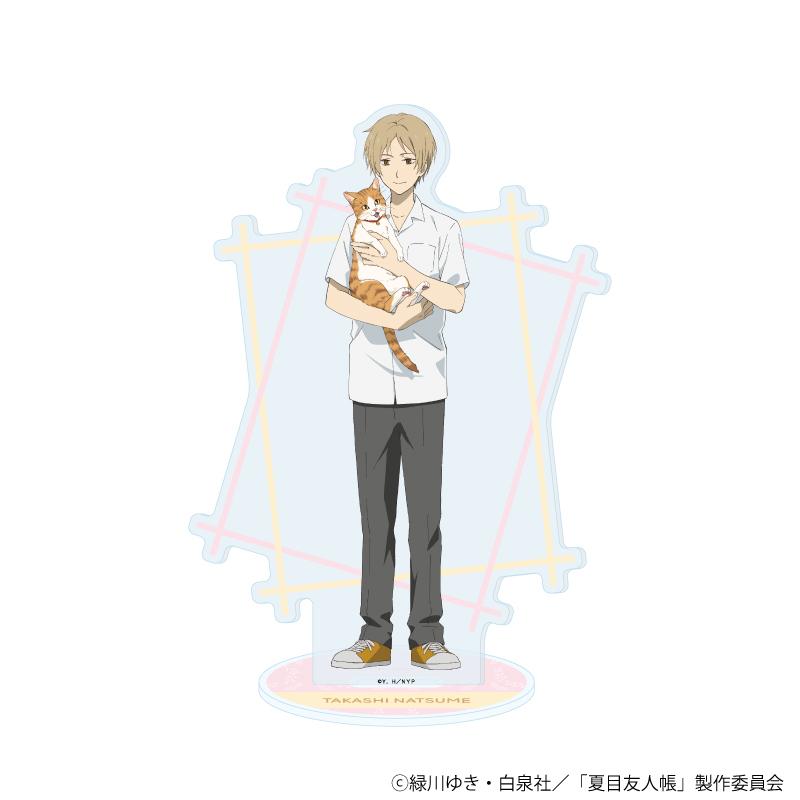 夏目友人帳（夏目友人帳） 夏目貴志 亞克力立牌 03款 貓ver. 新繪插畫
