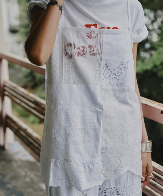 重塑復古蕾絲拼接吊帶背心