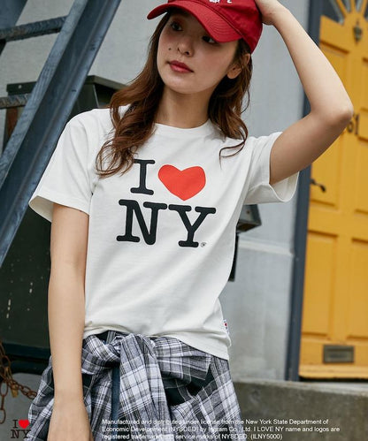 I LOVE NY logo印花 T恤