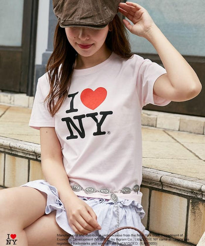 I LOVE NY logo印花 T恤