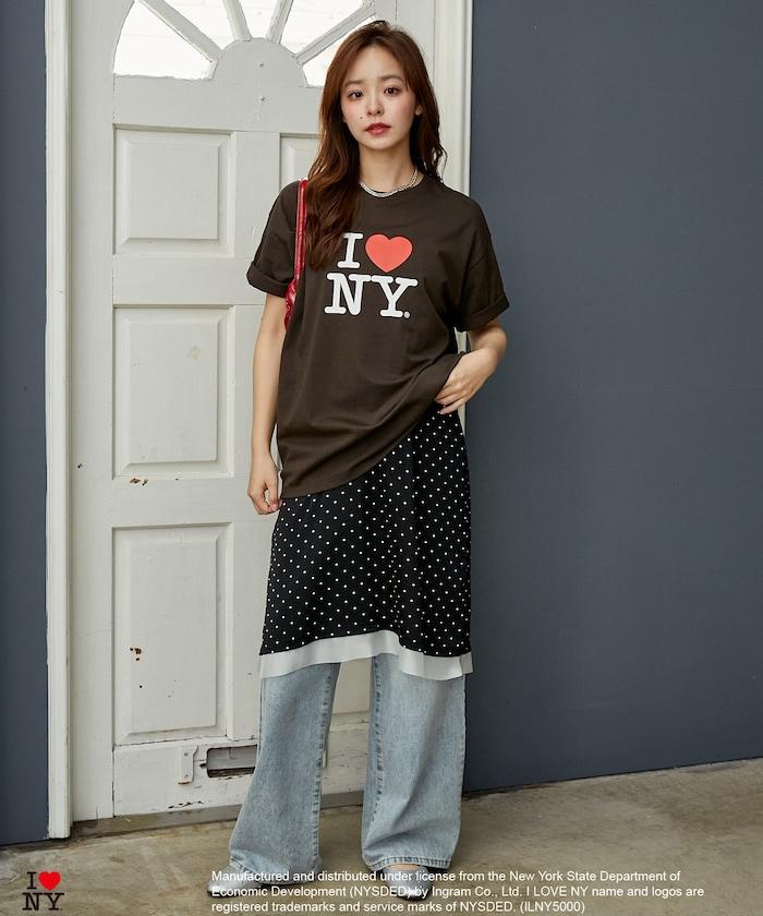 I LOVE NY logo印花 T恤