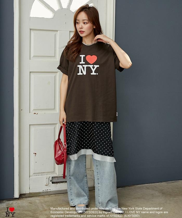 I LOVE NY logo印花 T恤