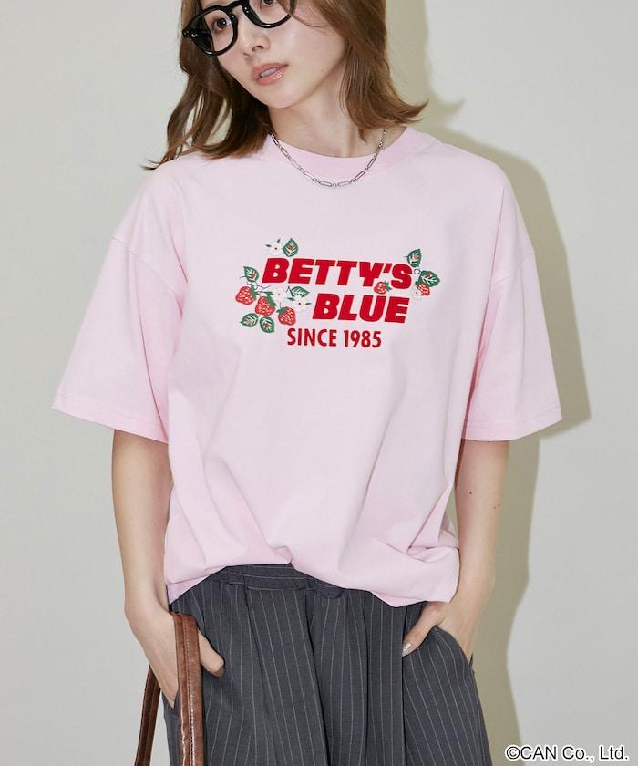 BETTY'S BLUE 植絨字母 短袖T恤