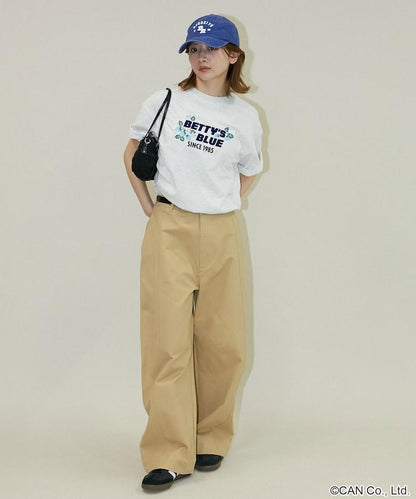 BETTY'S BLUE 植絨字母 短袖T恤