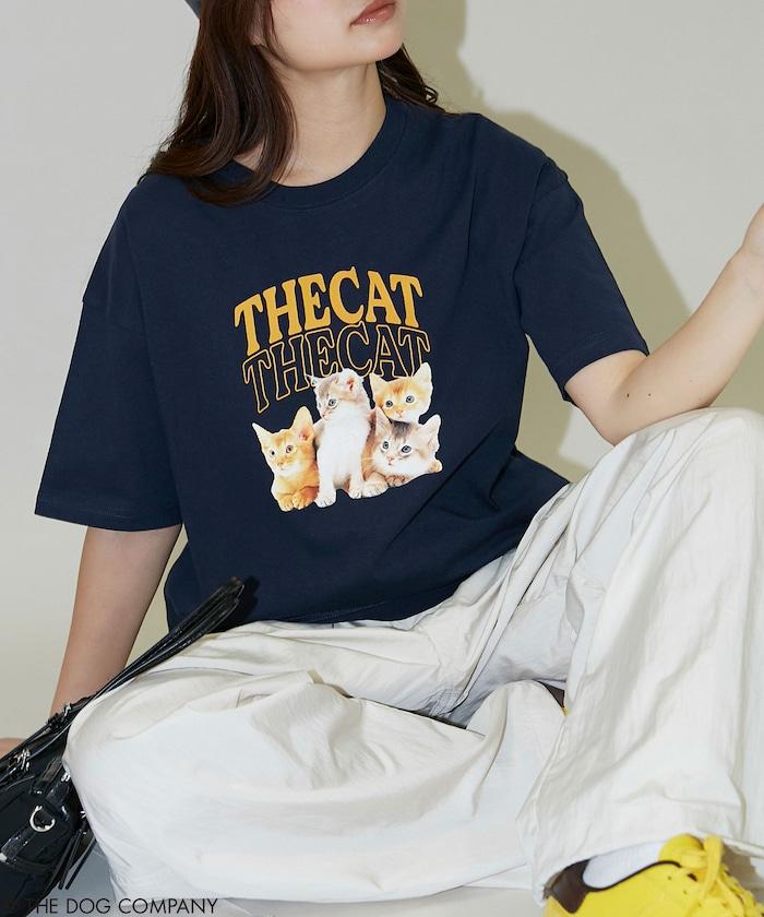 THE DOG / THE CAT 學院風印花 T恤