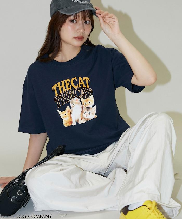 THE DOG / THE CAT 學院風印花 T恤