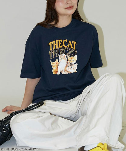 THE DOG / THE CAT 學院風印花 T恤