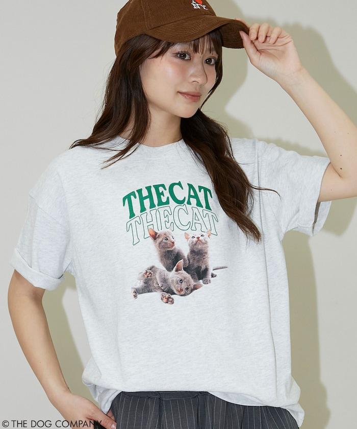 THE DOG / THE CAT 學院風印花 T恤