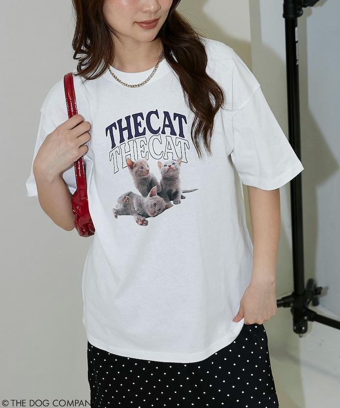 THE DOG / THE CAT 學院風印花 T恤
