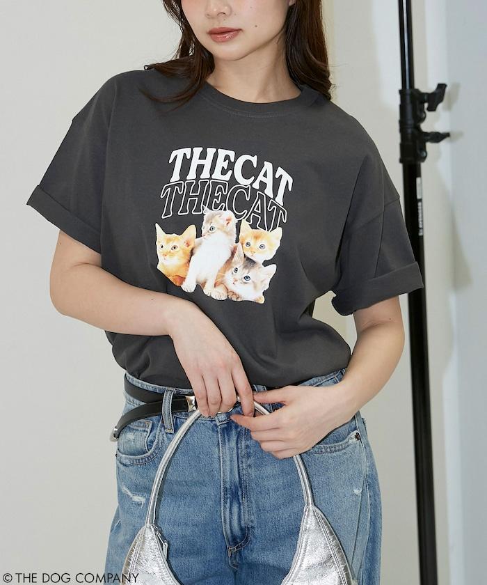 THE DOG / THE CAT 學院風印花 T恤