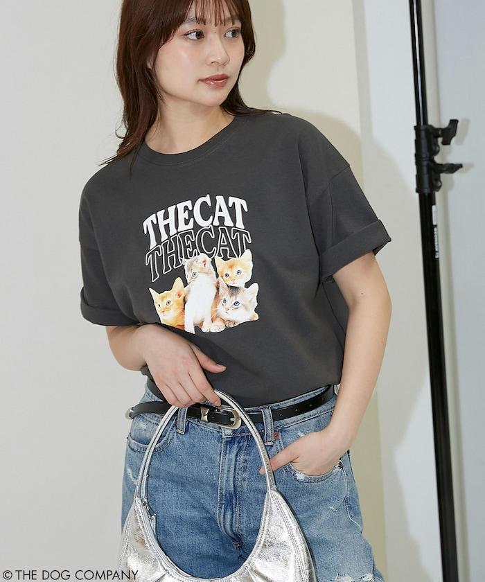 THE DOG / THE CAT 學院風印花 T恤