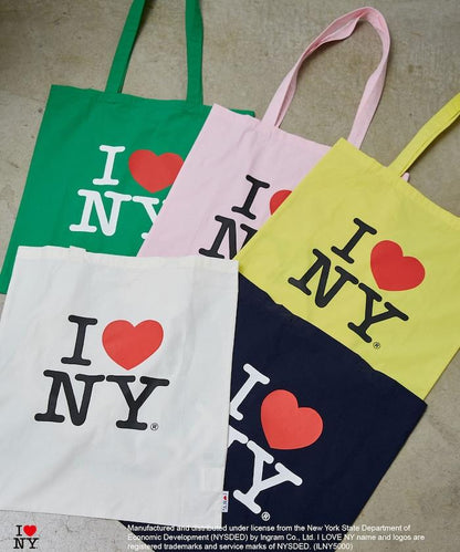 I LOVE NY logo印花托特包