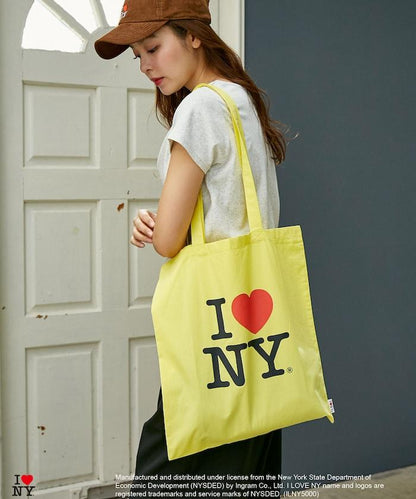 I LOVE NY logo印花托特包