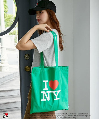 I LOVE NY logo印花托特包