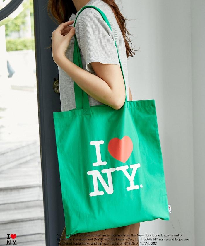 I LOVE NY logo印花托特包