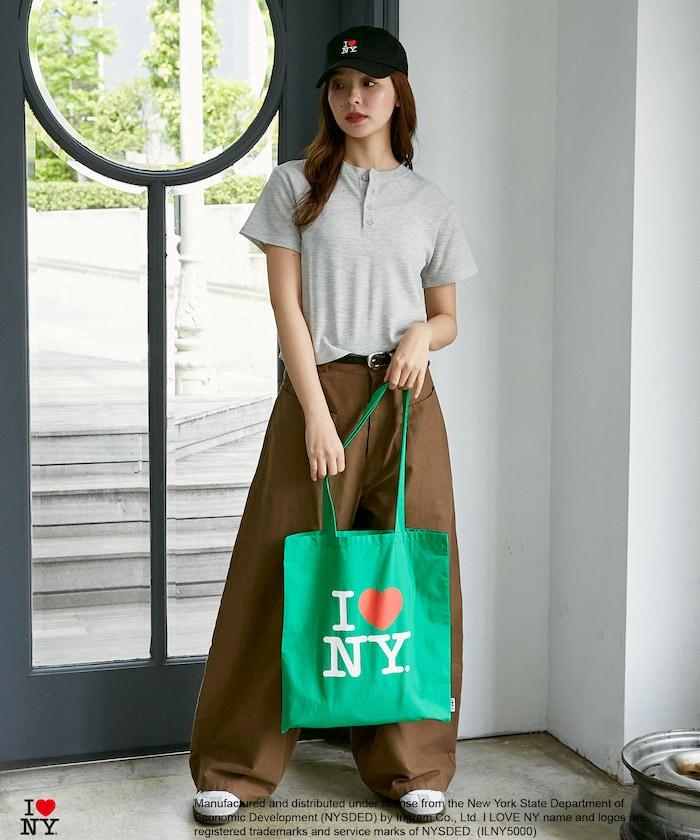 I LOVE NY logo印花托特包