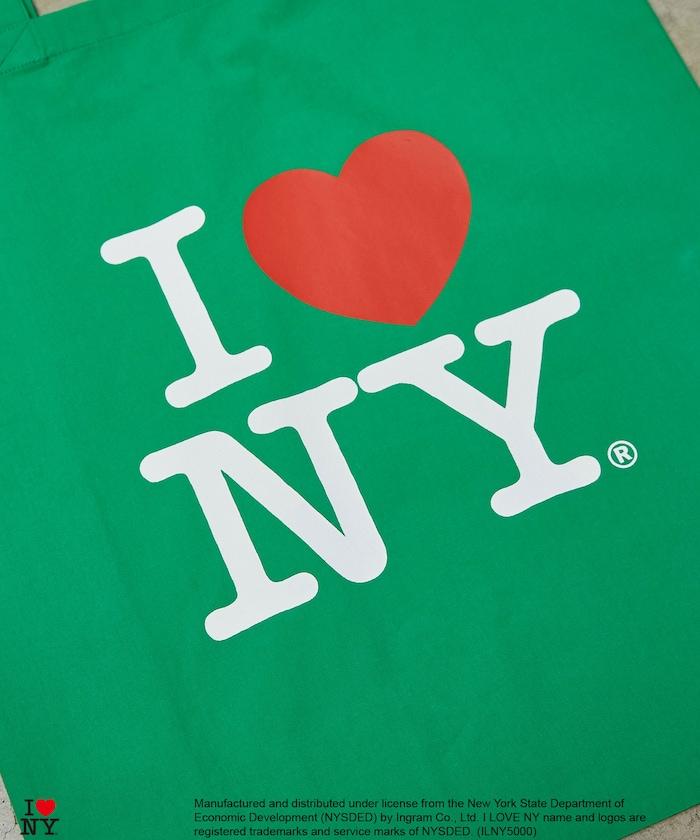 I LOVE NY logo印花托特包