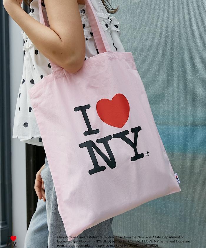 I LOVE NY logo印花托特包