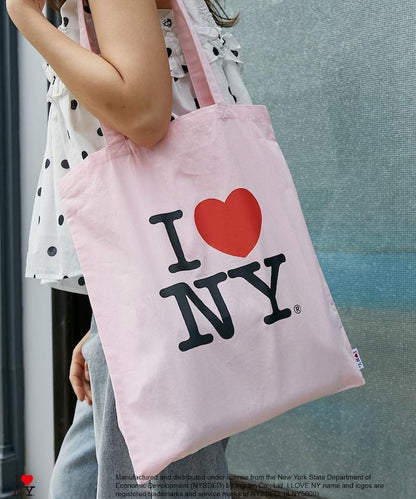 I LOVE NY logo印花托特包