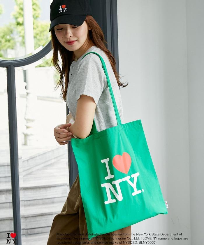 I LOVE NY logo印花托特包
