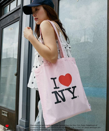 I LOVE NY logo印花托特包