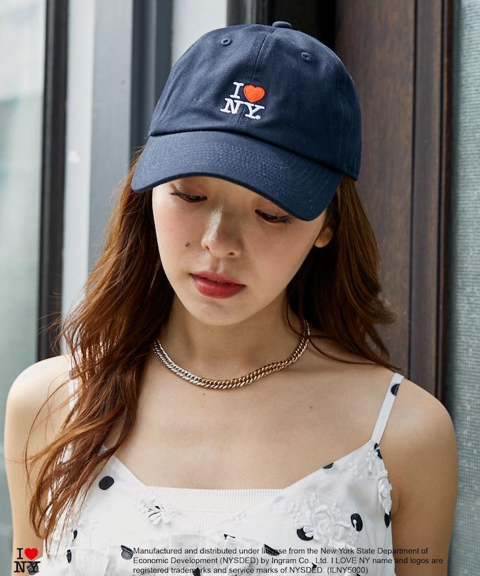 I LOVE NY 標誌刺繡棒球帽