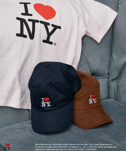I LOVE NY 標誌刺繡棒球帽