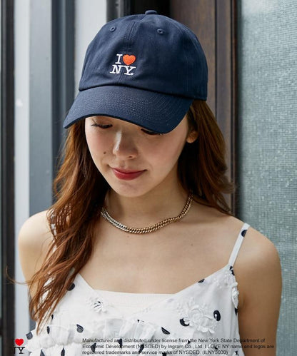 I LOVE NY 標誌刺繡棒球帽
