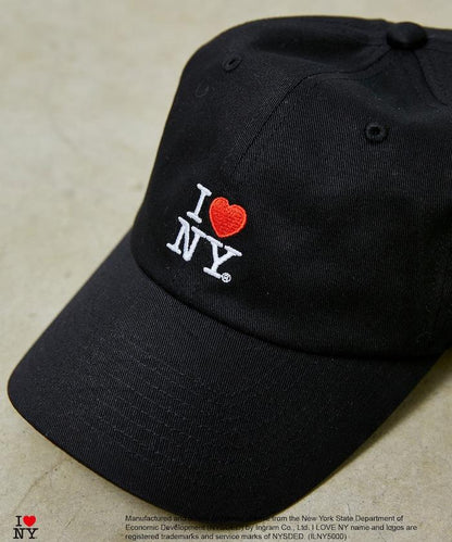 I LOVE NY 標誌刺繡棒球帽