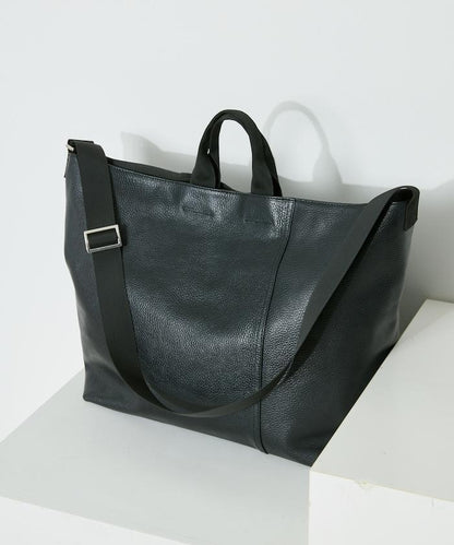 2WAY Leather Messenger Bag 牛皮 防潑水 郵差包